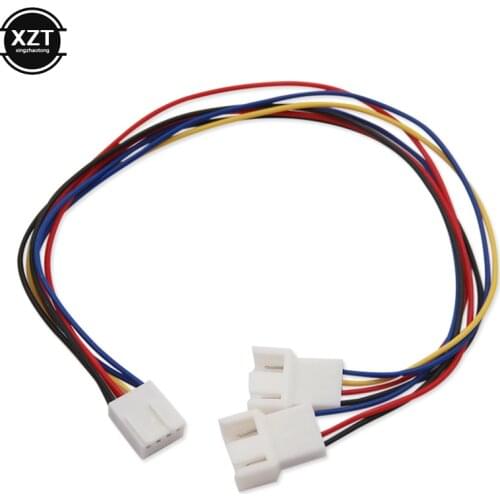 Mainboard CPU 4 PIN Fan Extention Cables PWM 4P Adapter Cable Computer Case Mainboard 4 PIN Power Cables Connectors Fan Splitter
