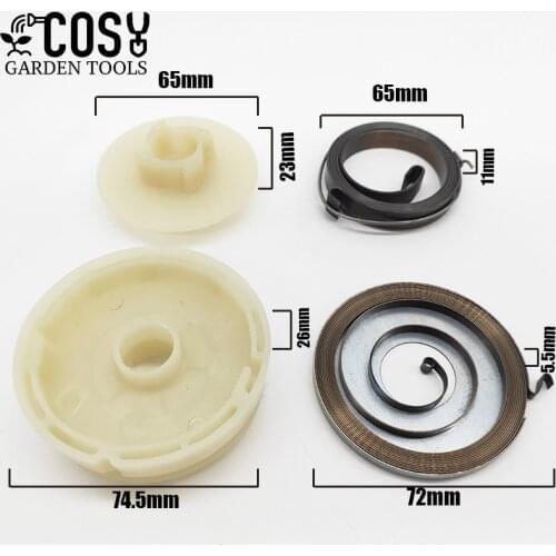 4500 5200 5800 Electric Chainsaw Easy Starter Pulley with Springs Fit For 45cc 52cc 58cc Chainsaw Spare Parts