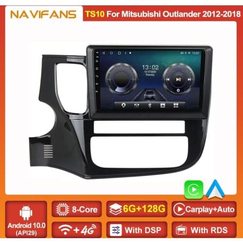4G Lte WIFI 6G+128G Android 11 DSP For Mitsubishi Outlander 3 III GF0W GG0W 2012-2018 Car Multimedia Video Player Carplay Auto