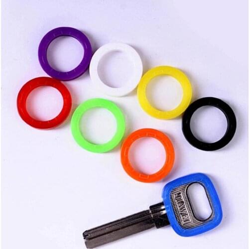 8pcs Fashion Hollow Multi Color Rubber Soft Key Locks Keys Cap Key Covers Topper Keyring Random Color Hollow Silicone Key Cover