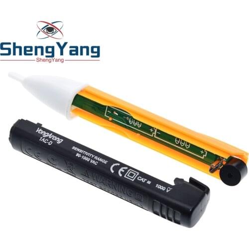 90-1000V Electric Socket Wall AC Power Outlet Voltage Alert Detector Sensor LED Tester LED Indicator Light Voltage Alert Pen