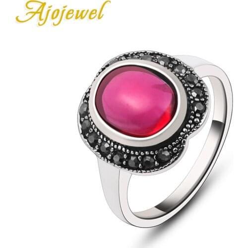 Ajojewel Rings With Semi-precious Stones