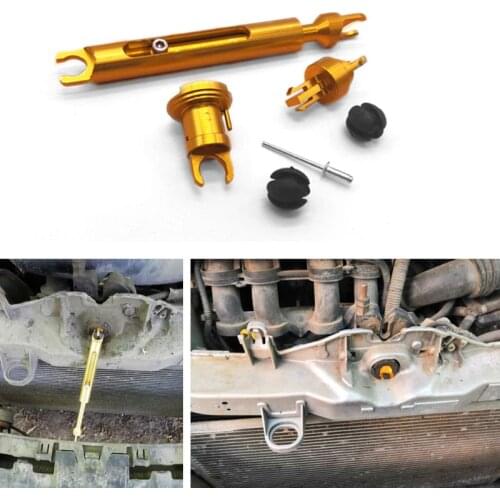 Car Accessories Alloy Release Tie Rod Front Grille Cover Hood Lock Latch Connecting Rod for ford focus 2 Mk2 for C-Ma