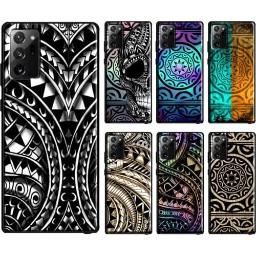 Maori Samoan Polynesian Tribal Case For Samsung Galaxy S21 Ultra S20 FE S10 S9 S8 Plus Note 10 Note 9 Note 20 Ultra Cover