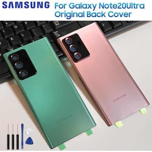 SAMSUNG Original Back Cover Case Back Battery Cover for Samsung Galaxy Note 20 Ultra Note20 Ultra Phone Rear Ponel Black