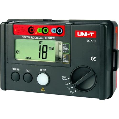 Uni-t Digital RCD (ELCB) Testers UNI-T UT582 AUTO RAMP function Leakage Circuit Breaker leakage protection switch tester