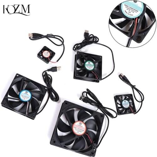 DC 5V USB Brushless Sleeve Bearing Fen Computer PC Silent Cooler Cooling Fan Lot