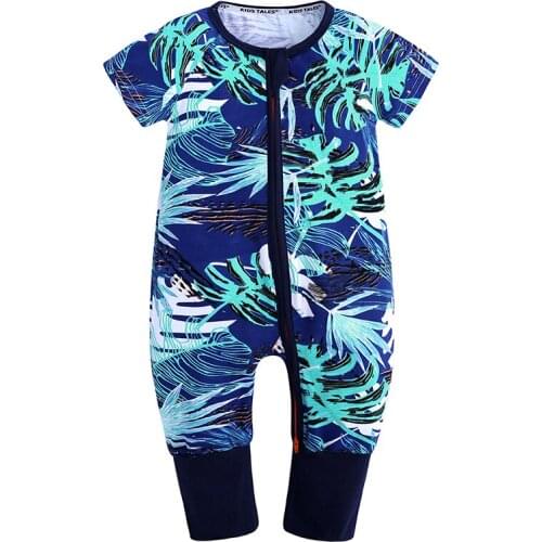 Baby Rompers Cotton short Infant Jumpsuit summer Boys O-neck Overalls Unisex Newborn Cartoon Clothing Baby Girl Clothes JP-392