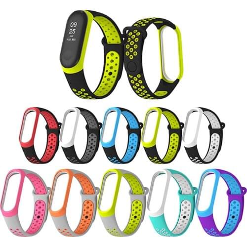 For Mi Band 3 Bracelet Sport Silicone Wrist Strap for Xiaomi Mi Band 3/4 Wristband Replacement Band for Mi Band 3 Accessories