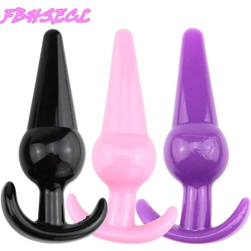 FBHSECL Silicone Backyard Beads Anal Plug Stimulation Device Unisex Anal Soft Glue Fun Masturbation Adult Products Sex Shop