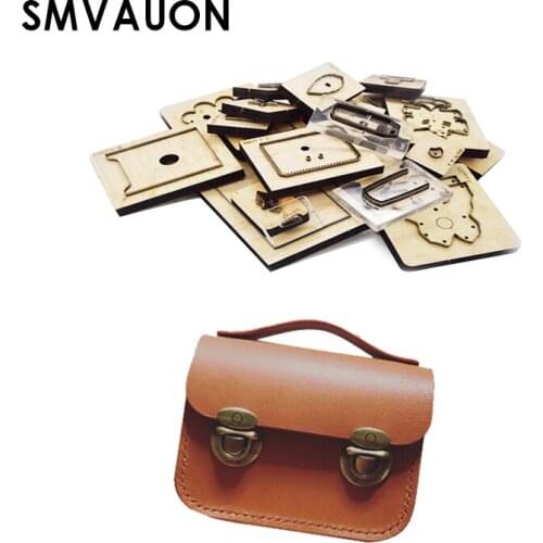 SMVAUON Die Cutting Mold Diy Handmade Leather Beanie Bag Small Handbag Pendant Mold Set For Die Cutting Machine