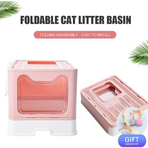 Cat Litter Box The New Drawer Type Can Easily scoop Up The Cat Litter And The Large Foldable Splash-Proof Cat Litter Box