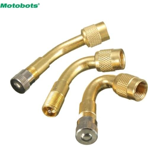MOTOBOTS 50pcs 45 90 135 Degree Angle Brass Air Type Valve Extension Adaptor For Motorcycle Car Scooter #CA5479
