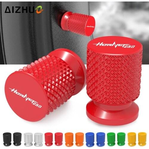 Motorcycle CNC Aluminum Tyre Rim Air Port Cover FOR HONDA hoRnet250 HORNET 2001 Tire Valve Wheel Stem Cap Dustproof Covers LOGO