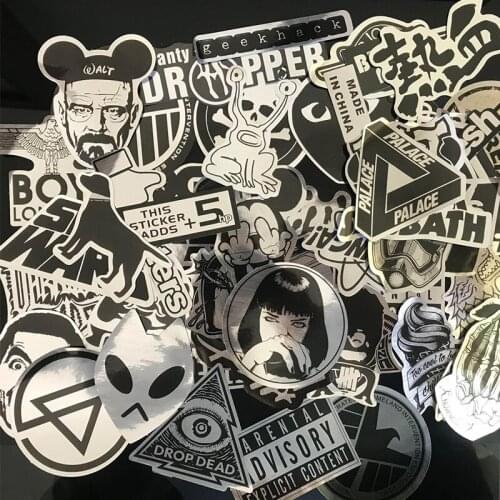 50Pcs/Set Mixed Fashion JDM Battlefield Illest Leica Anime Panty Dropper Hellafresh Fake Car Sticker For skateboard Laptop Decal