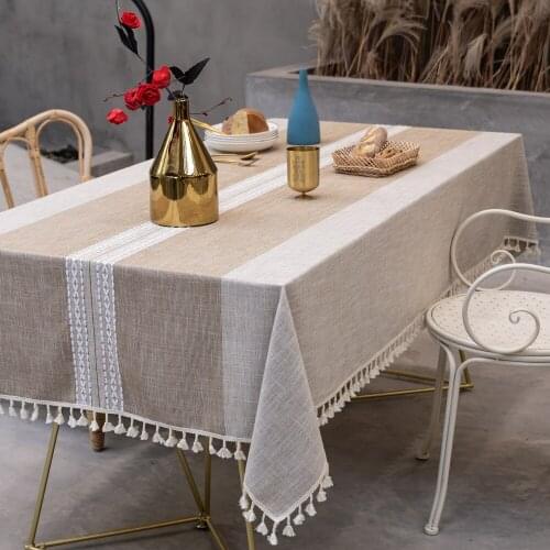New Imitation Cotton Linen Art Home Table Cloth Rectangular Coffee Table Mat Picnic Mat Home Table Cloth Home Kitchen Decoration