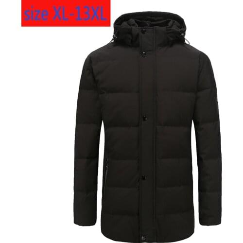 New Balck Green Red High Quality Down Jacket Hoodie Men Fashion Thick Casual Super Large Coat Plus Size XL-9XL10XL11XL12XL13XL