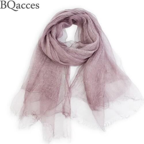 New fashion women solid color folded double-layer silk scarf lady spring summer thin air scarf shawl wraps lencos de seda