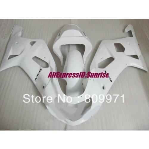 S549 HOT-Selling total white full Fairing for SUZUKI GSXR600 750 GSXR600 GSXR750 GSX-R600 750 K1 01 02 03 2001 2002 2003