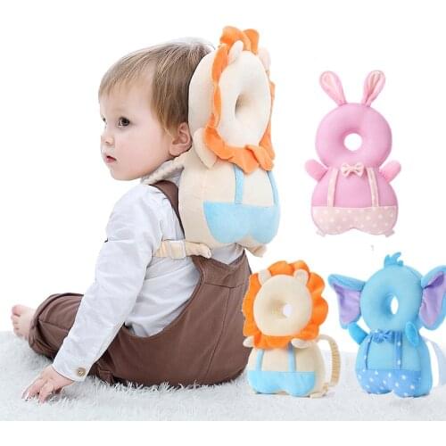 Baby Head Protection Pillow Baby Toddler Protection Pad Soft PP Cotton Pillow Cute Cartoon Baby Care Protective Cushion