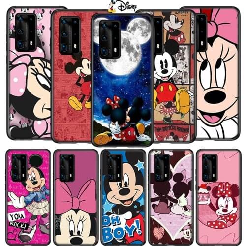 Silicone Cover Mickey Mouse For Huawei P40 P30 P20 P10 P9 P8 Pro Lite E Plus mini Pro 5G 2017 2019 Phone Case
