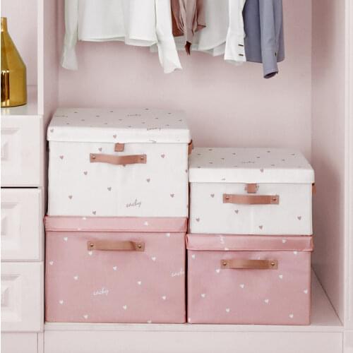 Foldable Storage Box Organizer Clothes Storage Box With Lids Household Wardrobe Cases Container For Books Toys And Quilt Blanket