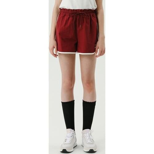 Bebobsons Ladies Summer Casual Shorts Cute Cherry Embroidery Elastic Waist Drawstring Red Blue Women Loose Shorts