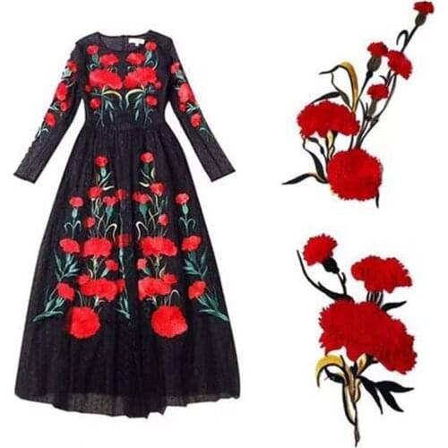 1Set Embroidered Cloth Embroidered Flower Stickers Affixed To The Cloth DIY Clothing Accessories Patch RS1009
