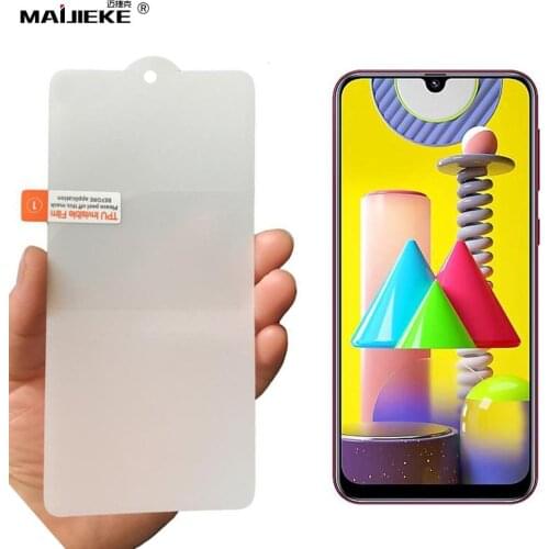 15D Soft Hydrogel Film For Samsung Galaxy M31 M21 A30s 6.4" Full Cover HD Nano Front Screen Protector Guard Gel Film Not Glass