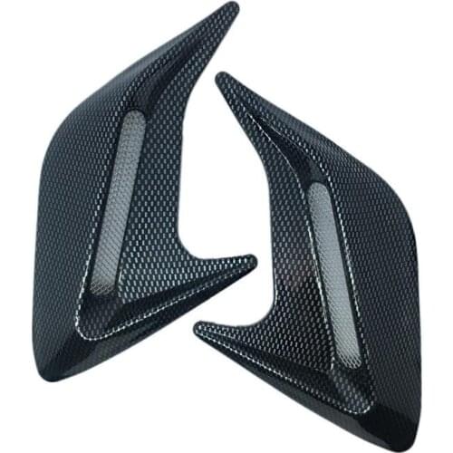 2pc/set Car Hood Vent Imitation Sticker Simulation Carbon Fiber Vent Model Shark Gill Vent No Disassembly Auto Modification Part