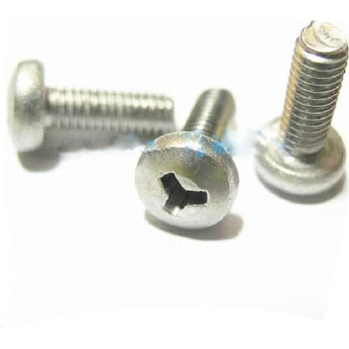 20pcs M4 stainless steel Y shape round head screws pan headed H slot anti-theft screw mechanical bolts 5mm-45mm length