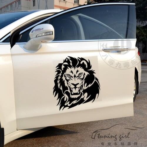 Car Stickers Lion Animals Creative Decals For Doors Vinyls Auto Tuning Styling 33cm 50cm D22