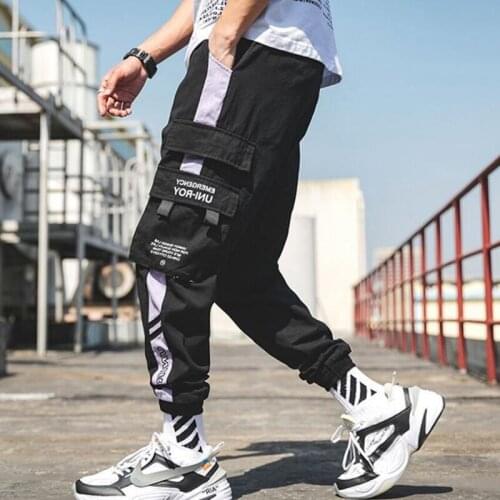 Hip hop Pants Men Loose Joggers Pants with Print Streetwear Harem Pants Clothes Ankle length Trousers Harajuku Sport Sweatpants