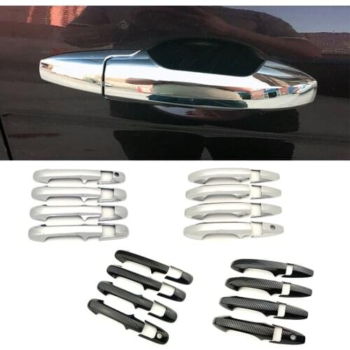 For Honda Accord 7 Gen 2003-2007 Carbon Fiber Color Modify Refit Chrome Door Handle Cover Decoration Trim Protection Sticker