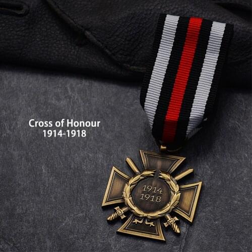GERMANY 1914 1918 MEDAL BADGE HINDENBURG HONOR CROSS WITH RIBBON