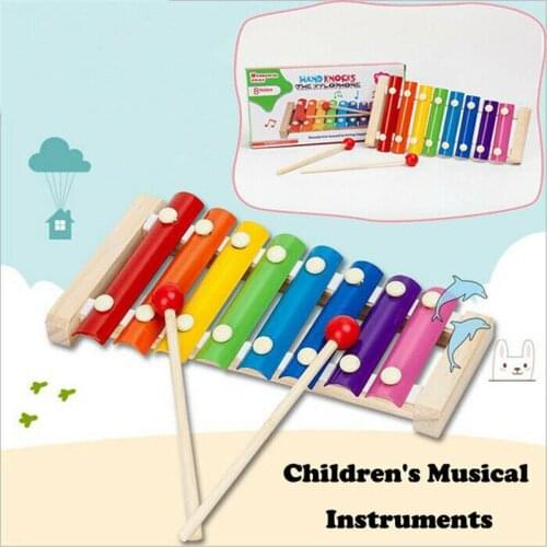 Toddler Kids Childrens Colorful Musical Toys Instruments Cute Xylophone Educational Intelligence Developmental Wooden Toys