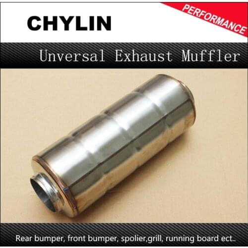 ID:51mm/63mm L:300mm Universal Racing Car Exhaust Tip Muffler Pipe