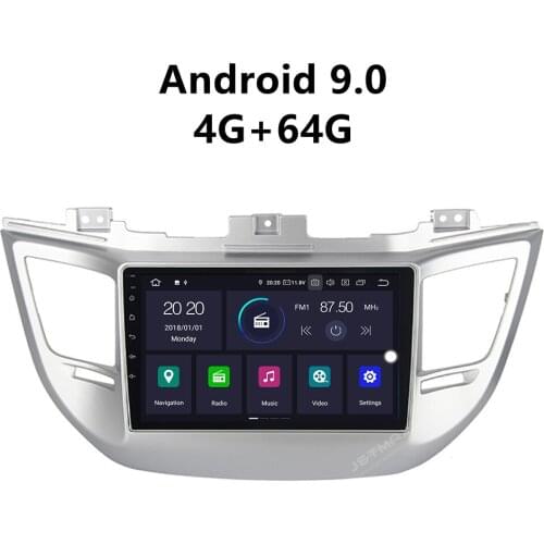 JSTMAX 9'' Android 9.0 4G + 64G ISP Screen Car DVD Radio Stereo Player For Hyundai Tusun 2016 2017 Radio