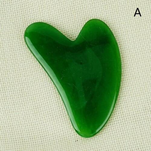 Beeswax/Jade Guasha Scraping Massage Scraper Face Massager Acupuncture Gua Sha Board Acupoint Face Eye Care SPA Massage