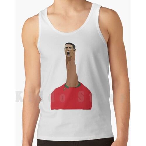 Ronaldo Tank Tops Vest 100% Cotton Ronaldo Portugal Spain Ballon Dor Football Footballer