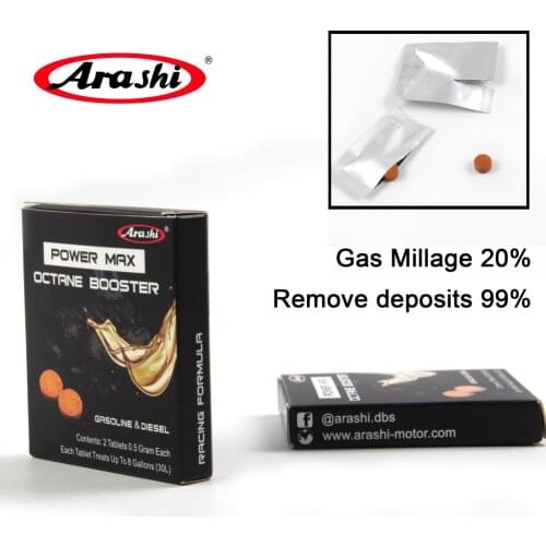 Arashi Motorcycle Gas Fuel Cleaner Improver Energy Saver Additive Power Max Tablets For KAWASAKI Z800 Z 800 Z1000 2013-2015