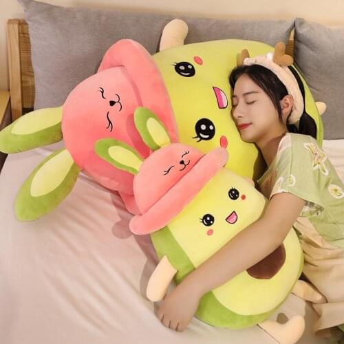 Stuffed Plush Avocado Toys Pillow Kawaii Sleeping Pillow Cute Avocado Doll Plush Toy Children Birthday Present