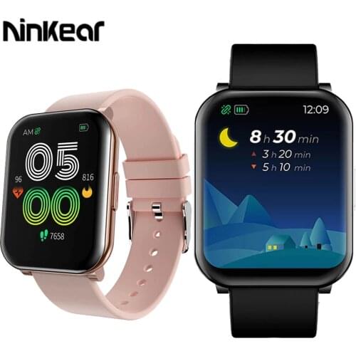 Ninkear Air 2 Smart Watch 2021 for Men Woman 240*280 Resolution 1.69 TFT Heart Rate Sleep Blood Pressure Monitor Fitness Tracker