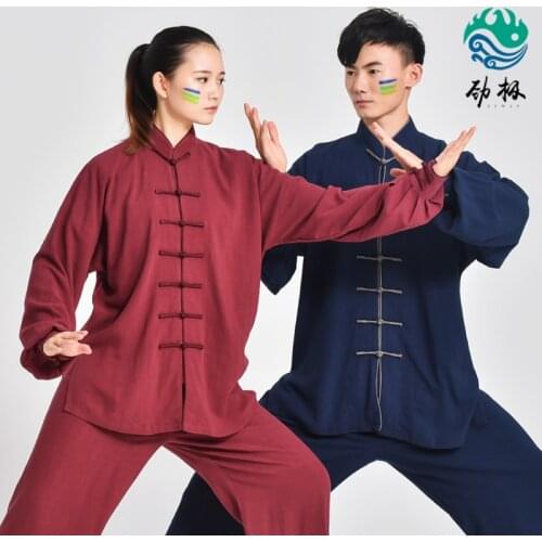 Thick Tai Chi Uniform Men And Women Martial Art Performance clothes