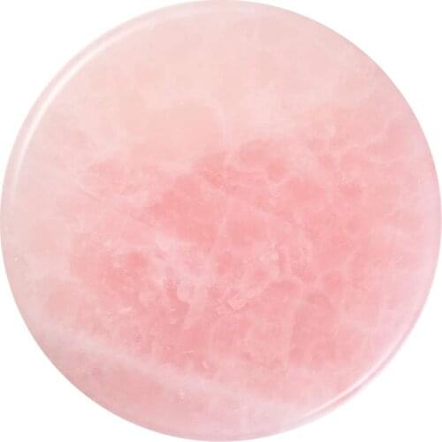 Eyelash Jade Stone Holder Lash Glue Adhesive Pallet Pink Crystal Eyelash Extension Glue Holder Round Pallet pad Grafting Tool
