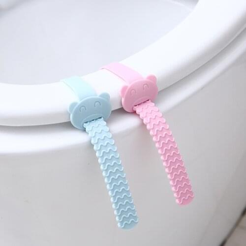 Handle Toilet Seat Cover Lifter Foldable Silicone Sanitary Seat Cover Lifting Device Portable Toilet Closestool Seat