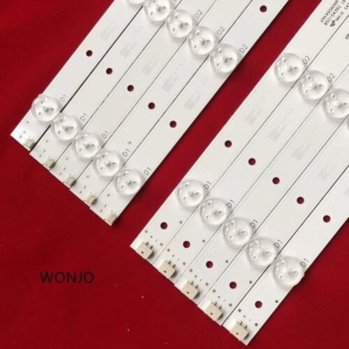 14PCS backlight strip replacement for LB49016 V1_00 GJ-2K16-490-D712-P5-R/L 01N21 01N22 TPT490U2 49PUS6401 49PUH6101 49PUS6272