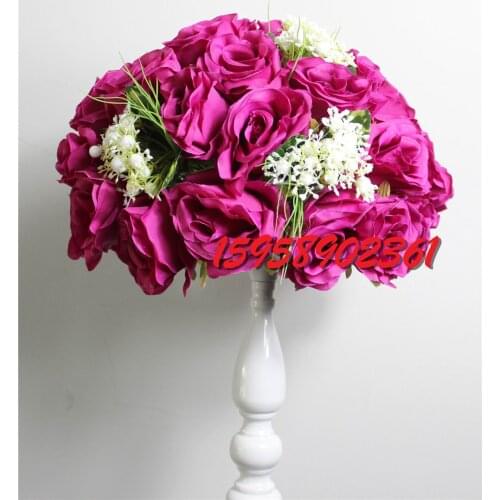 SPR 10pcs/lot wedding road lead artificial wedding table flower center flower ball decoration