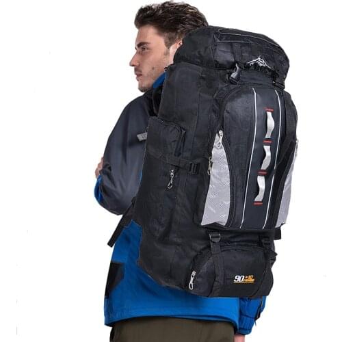 100L Mountaineering Waterproof Backpack Men Large Capacity Hiking Travel Bag For Men Outdoor Camping Backpacks Unisex Sport Bags