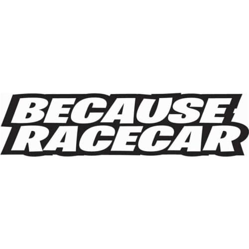 Funny Racing Car Stickers Racing Turbo Fashion Stickers Personalized PVC Decals for All Kinds of Cars Black/white, 15CM *4CM